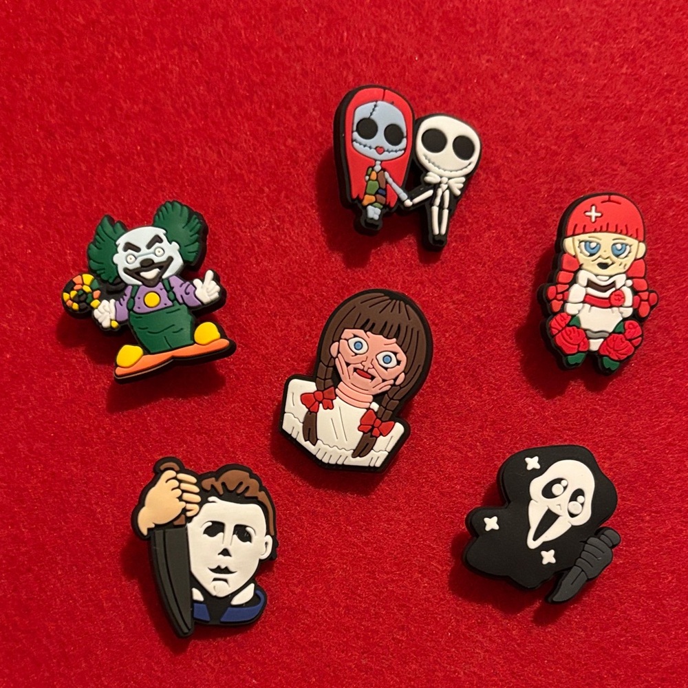 Horror Character Shoe Charms Set